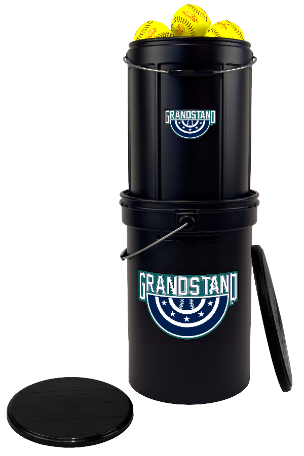 softball bucket to replace ball caddy, best coaching equipment for softball coaches